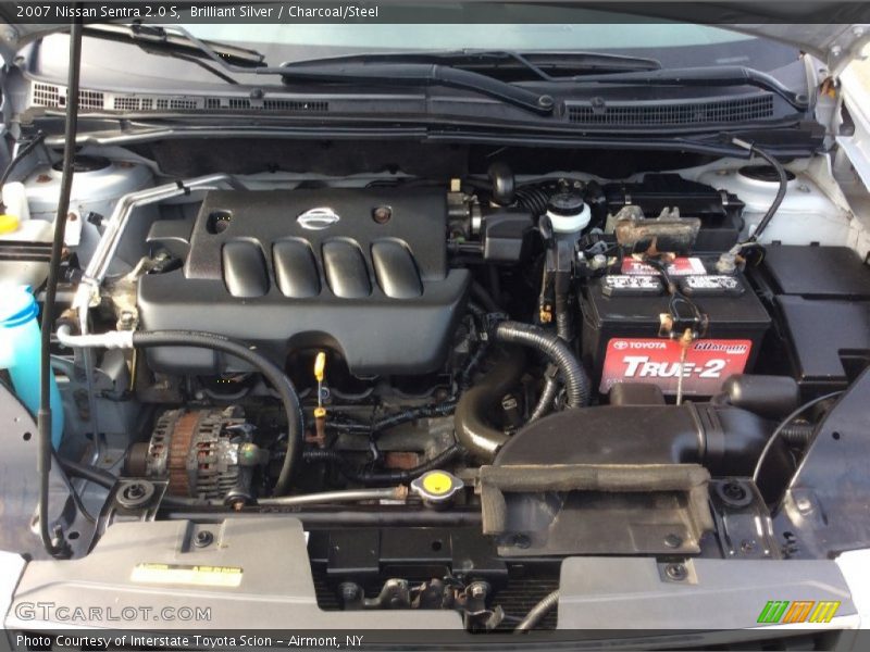 Brilliant Silver / Charcoal/Steel 2007 Nissan Sentra 2.0 S