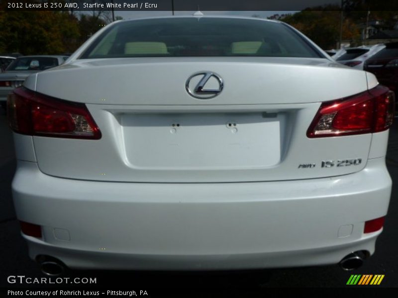 Starfire White Pearl / Ecru 2012 Lexus IS 250 AWD