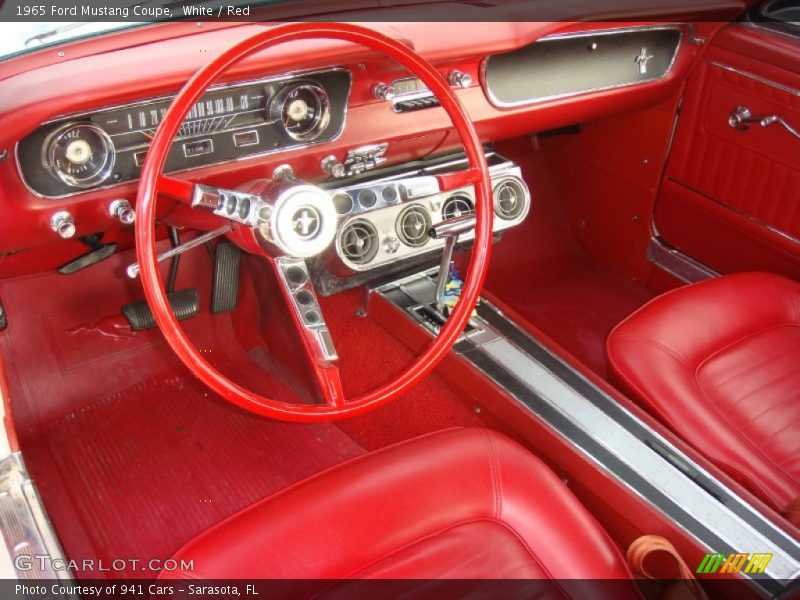  1965 Mustang Coupe Red Interior