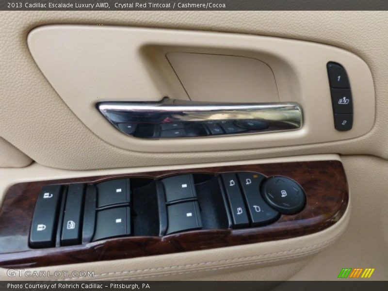 Crystal Red Tintcoat / Cashmere/Cocoa 2013 Cadillac Escalade Luxury AWD