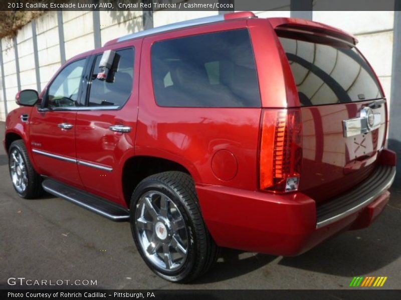 Crystal Red Tintcoat / Cashmere/Cocoa 2013 Cadillac Escalade Luxury AWD
