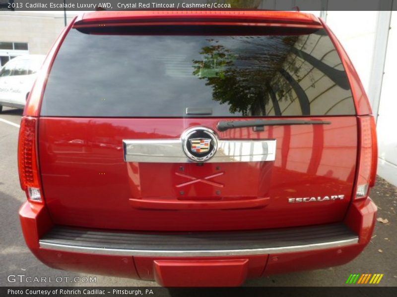 Crystal Red Tintcoat / Cashmere/Cocoa 2013 Cadillac Escalade Luxury AWD