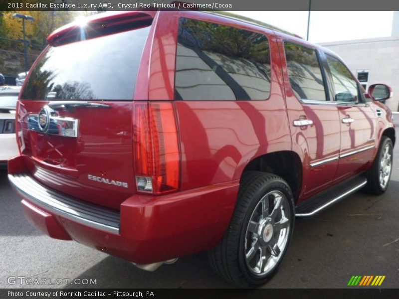 Crystal Red Tintcoat / Cashmere/Cocoa 2013 Cadillac Escalade Luxury AWD
