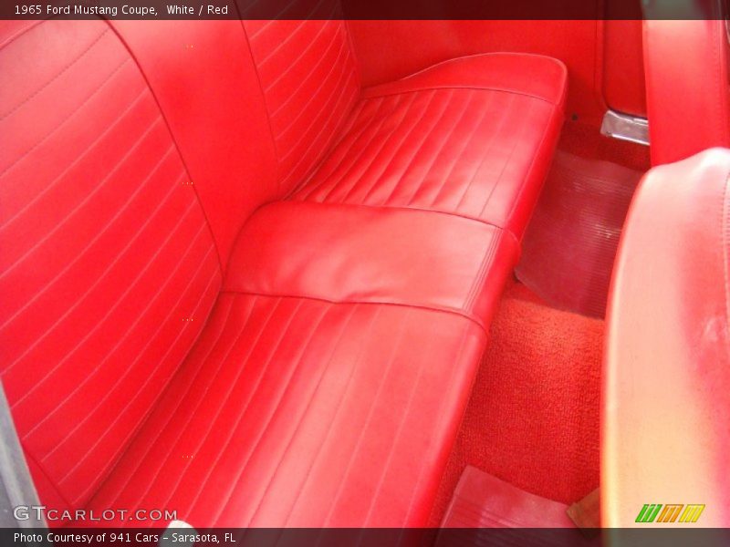 Rear Seat of 1965 Mustang Coupe