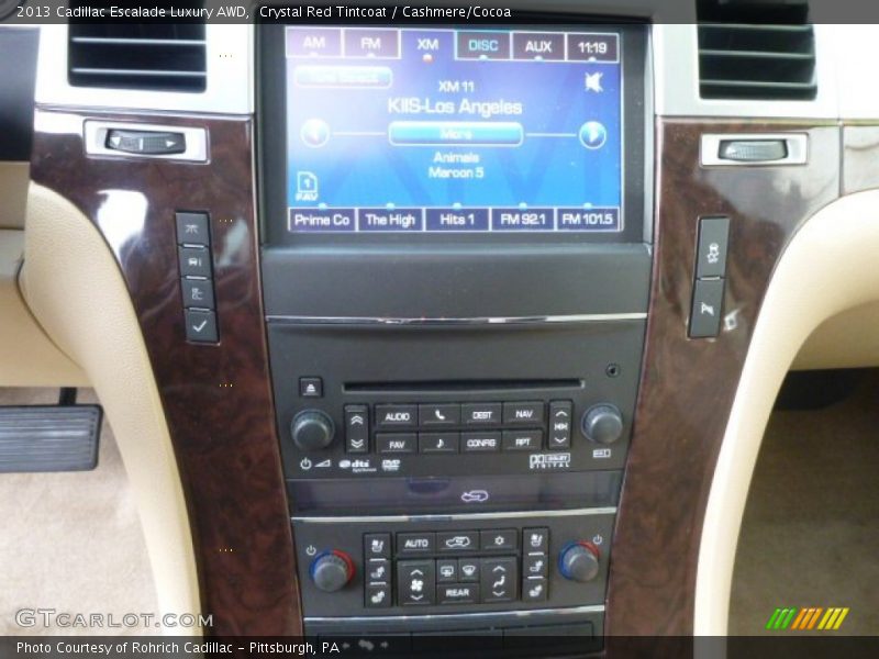 Crystal Red Tintcoat / Cashmere/Cocoa 2013 Cadillac Escalade Luxury AWD