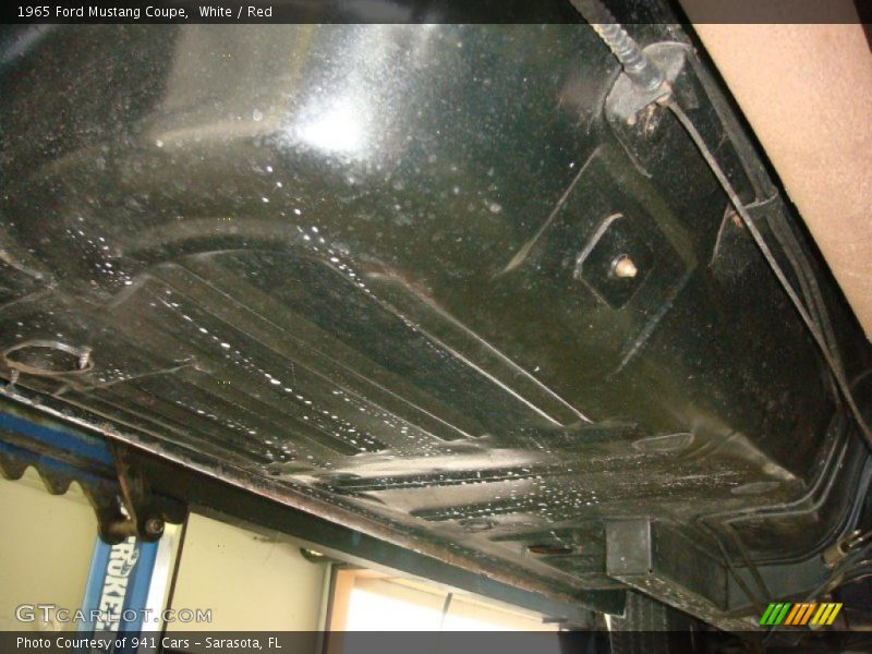 White / Red 1965 Ford Mustang Coupe