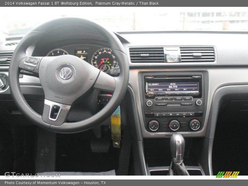 Platinum Gray Metallic / Titan Black 2014 Volkswagen Passat 1.8T Wolfsburg Edition