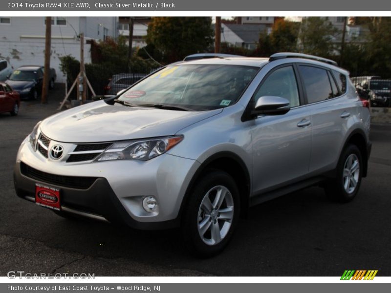 Classic Silver Metallic / Black 2014 Toyota RAV4 XLE AWD