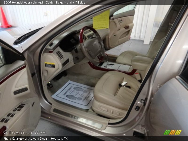 Golden Beige Metallic / Beige 2006 Hyundai Azera Limited