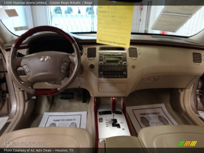 Golden Beige Metallic / Beige 2006 Hyundai Azera Limited