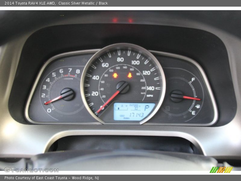 Classic Silver Metallic / Black 2014 Toyota RAV4 XLE AWD