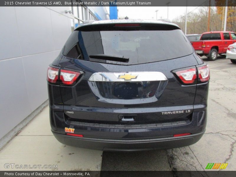 Blue Velvet Metallic / Dark Titanium/Light Titanium 2015 Chevrolet Traverse LS AWD