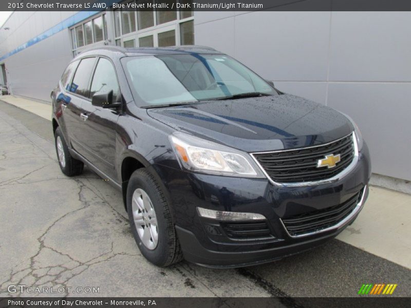 Blue Velvet Metallic / Dark Titanium/Light Titanium 2015 Chevrolet Traverse LS AWD