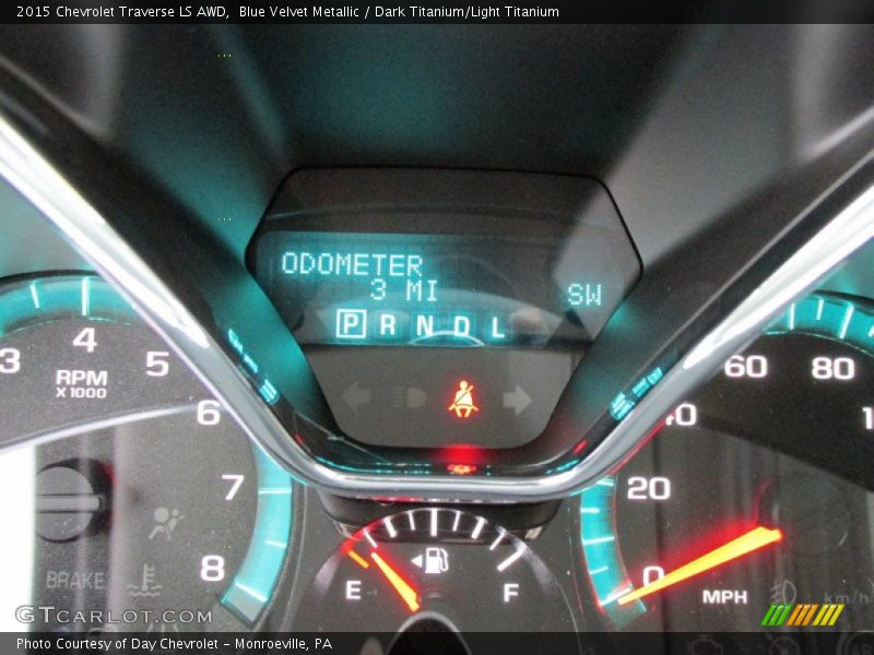Blue Velvet Metallic / Dark Titanium/Light Titanium 2015 Chevrolet Traverse LS AWD