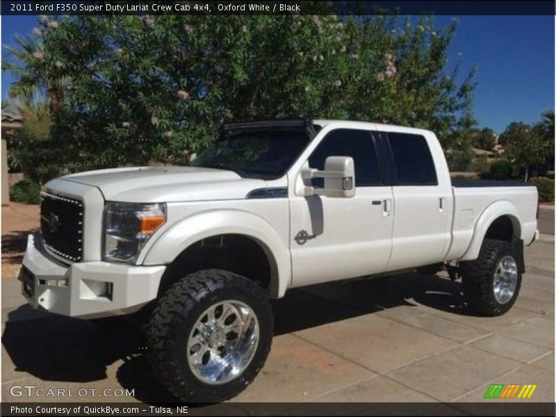 Oxford White / Black 2011 Ford F350 Super Duty Lariat Crew Cab 4x4