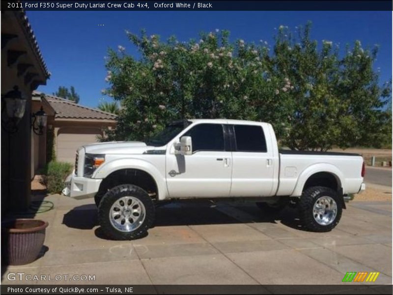Oxford White / Black 2011 Ford F350 Super Duty Lariat Crew Cab 4x4