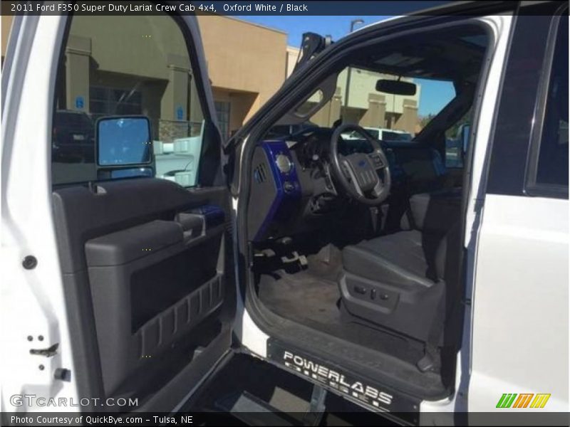 Oxford White / Black 2011 Ford F350 Super Duty Lariat Crew Cab 4x4