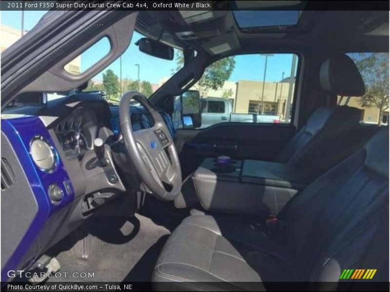 Oxford White / Black 2011 Ford F350 Super Duty Lariat Crew Cab 4x4