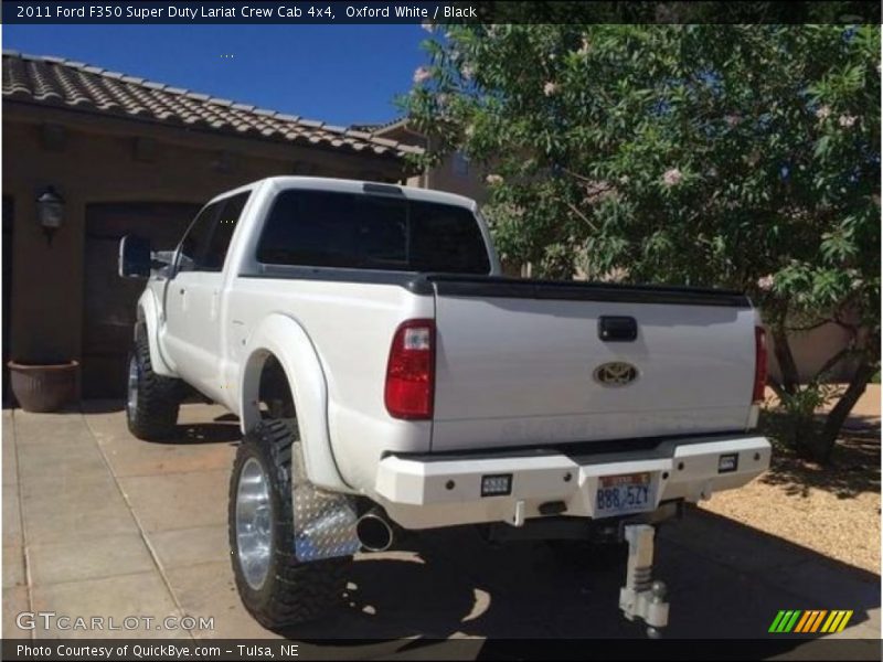 Oxford White / Black 2011 Ford F350 Super Duty Lariat Crew Cab 4x4