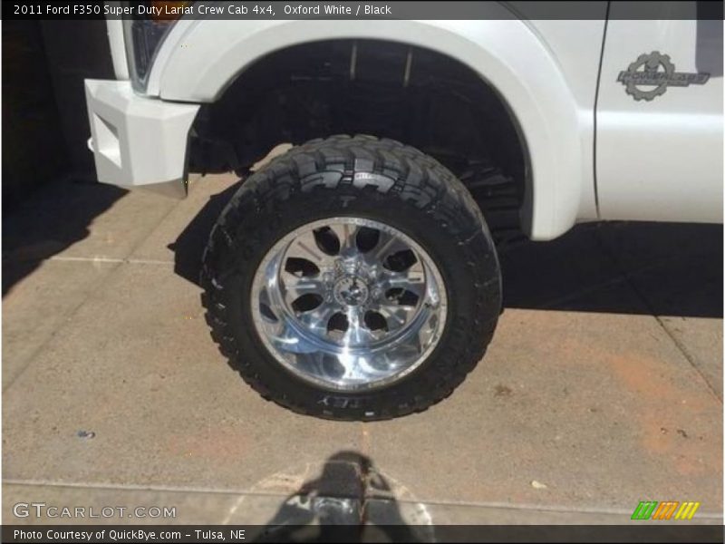 Oxford White / Black 2011 Ford F350 Super Duty Lariat Crew Cab 4x4