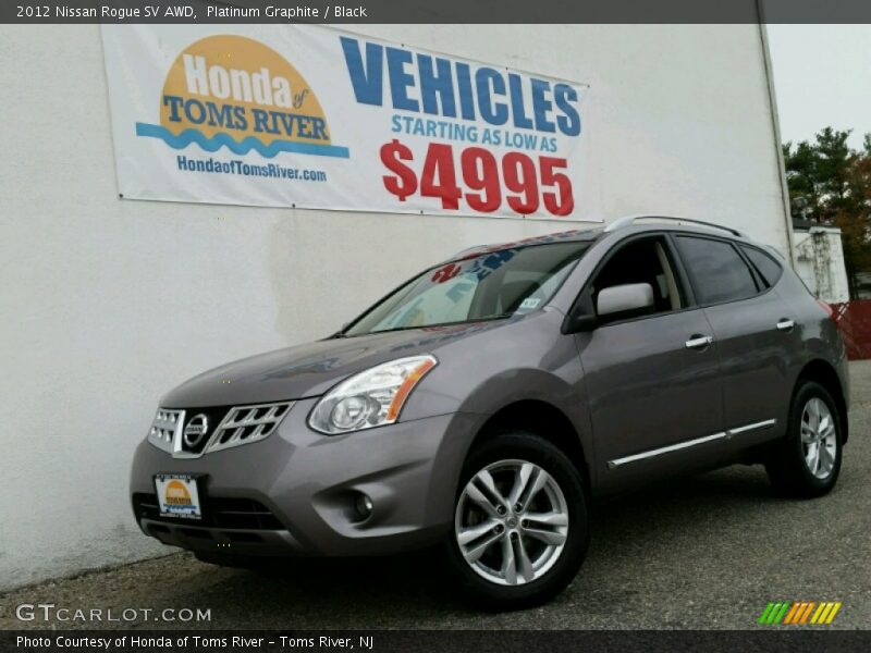 Platinum Graphite / Black 2012 Nissan Rogue SV AWD