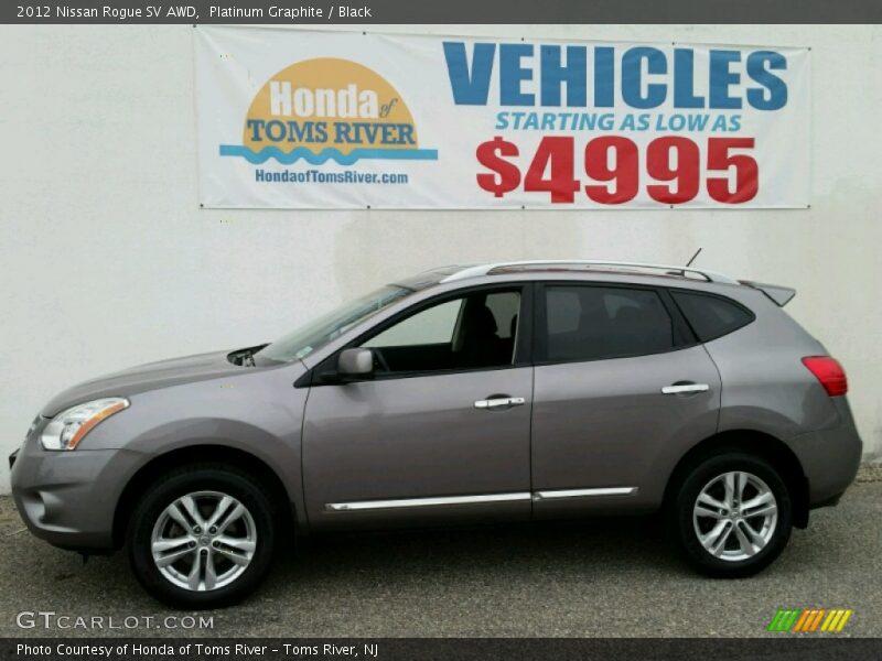 Platinum Graphite / Black 2012 Nissan Rogue SV AWD
