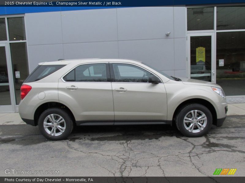 Champagne Silver Metallic / Jet Black 2015 Chevrolet Equinox LS