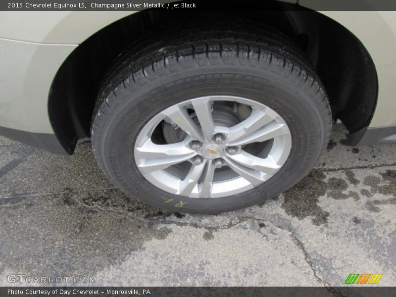 Champagne Silver Metallic / Jet Black 2015 Chevrolet Equinox LS