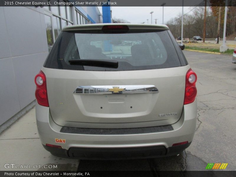 Champagne Silver Metallic / Jet Black 2015 Chevrolet Equinox LS