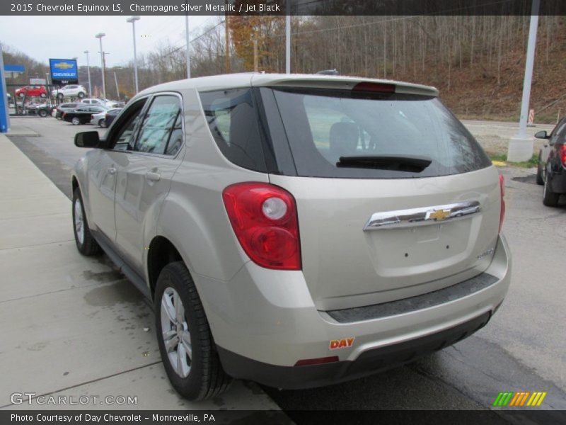 Champagne Silver Metallic / Jet Black 2015 Chevrolet Equinox LS