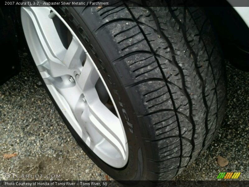 Alabaster Silver Metallic / Parchment 2007 Acura TL 3.2