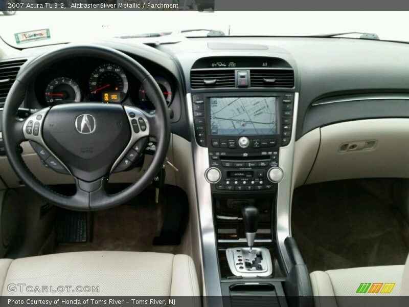 Alabaster Silver Metallic / Parchment 2007 Acura TL 3.2