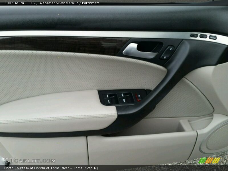 Alabaster Silver Metallic / Parchment 2007 Acura TL 3.2