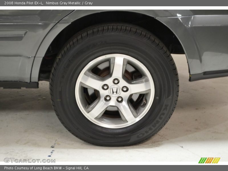 Nimbus Gray Metallic / Gray 2008 Honda Pilot EX-L