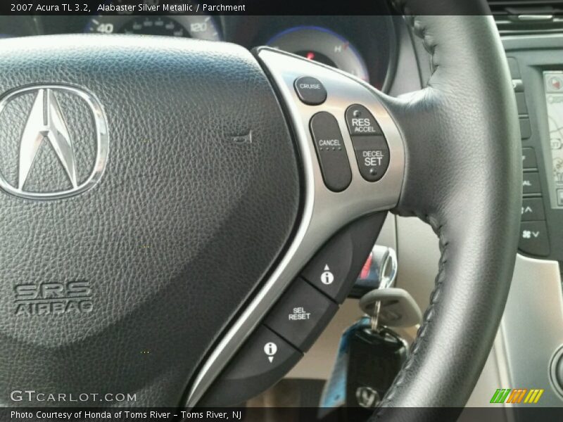 Alabaster Silver Metallic / Parchment 2007 Acura TL 3.2