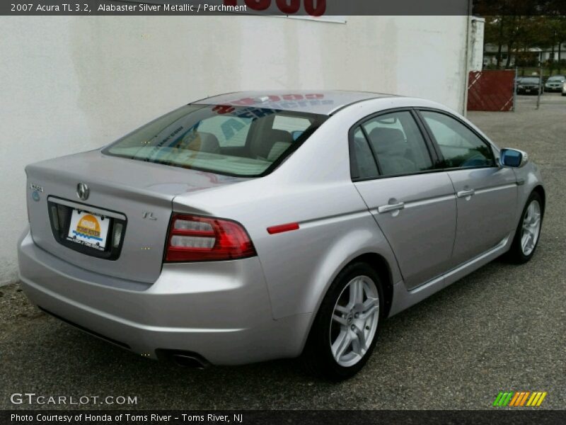 Alabaster Silver Metallic / Parchment 2007 Acura TL 3.2