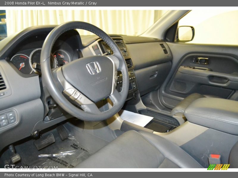 Nimbus Gray Metallic / Gray 2008 Honda Pilot EX-L