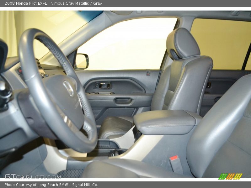 Nimbus Gray Metallic / Gray 2008 Honda Pilot EX-L