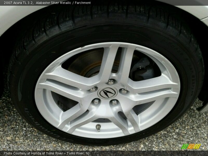 Alabaster Silver Metallic / Parchment 2007 Acura TL 3.2
