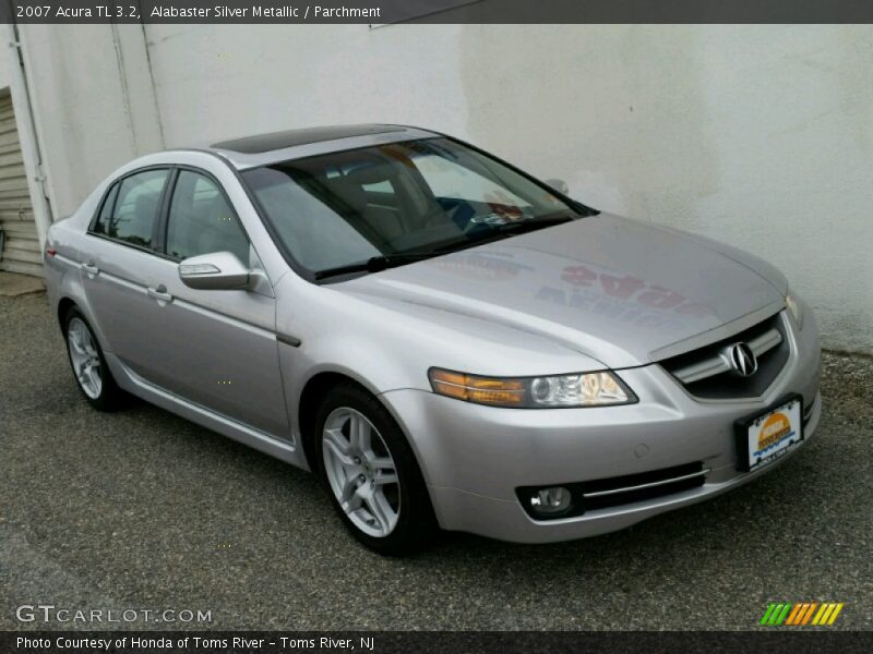 Alabaster Silver Metallic / Parchment 2007 Acura TL 3.2