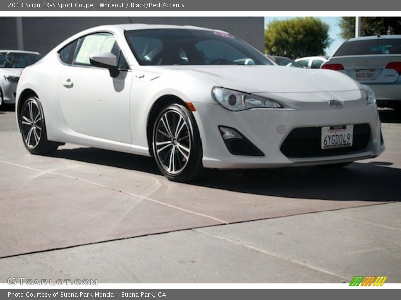 Whiteout / Black/Red Accents 2013 Scion FR-S Sport Coupe