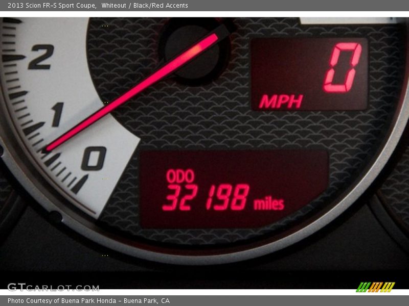 Whiteout / Black/Red Accents 2013 Scion FR-S Sport Coupe