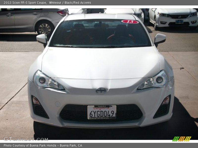 Whiteout / Black/Red Accents 2013 Scion FR-S Sport Coupe