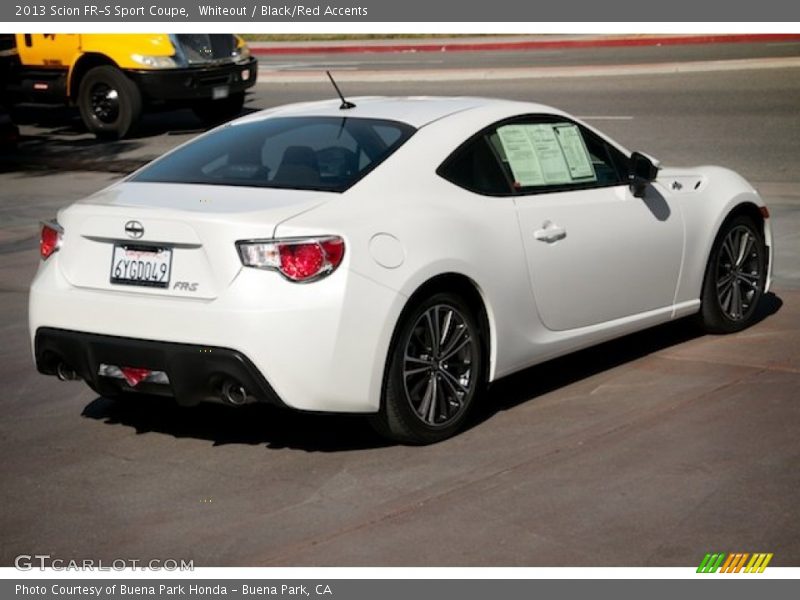 Whiteout / Black/Red Accents 2013 Scion FR-S Sport Coupe