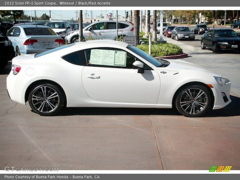 Whiteout / Black/Red Accents 2013 Scion FR-S Sport Coupe