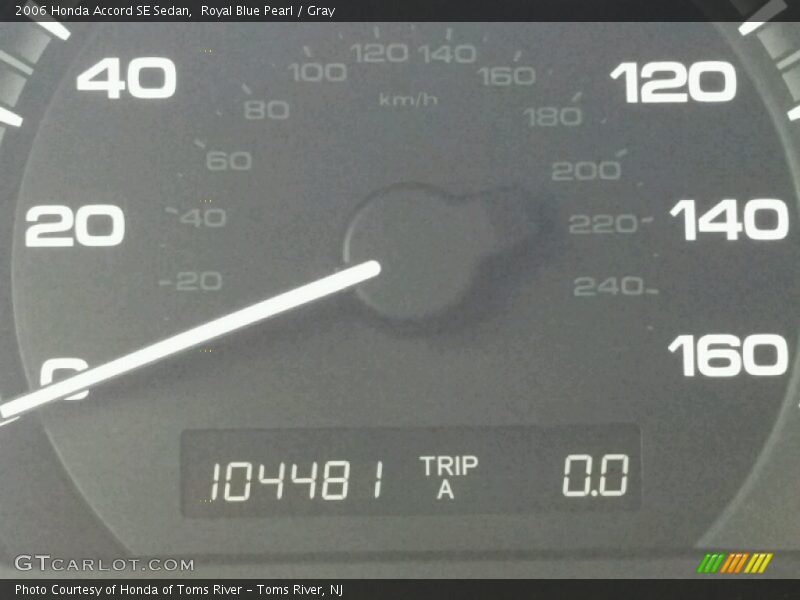 Royal Blue Pearl / Gray 2006 Honda Accord SE Sedan