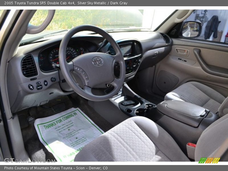 Silver Sky Metallic / Dark Gray 2005 Toyota Tundra SR5 Double Cab 4x4