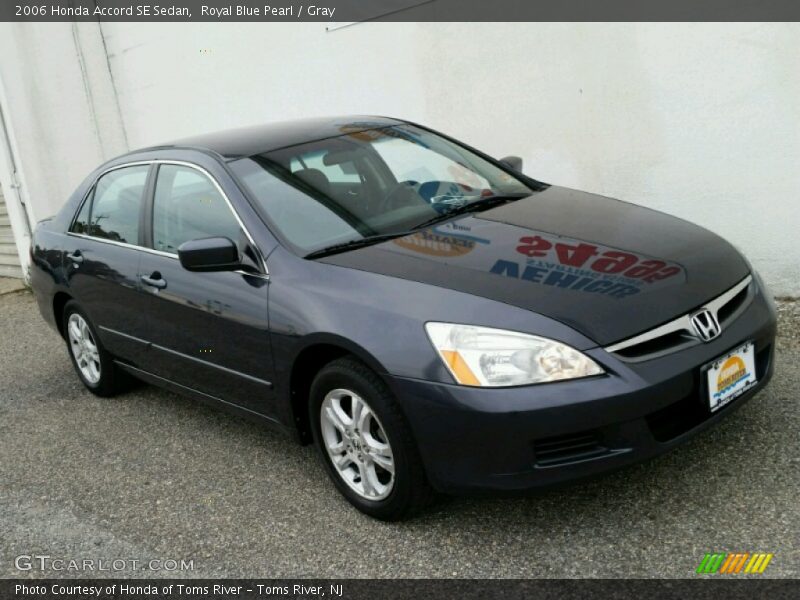 Royal Blue Pearl / Gray 2006 Honda Accord SE Sedan