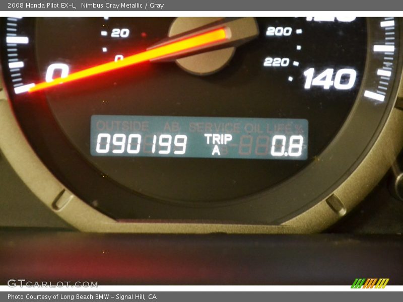 Nimbus Gray Metallic / Gray 2008 Honda Pilot EX-L