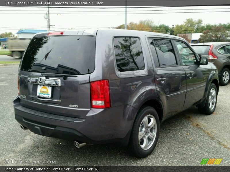 Modern Steel Metallic / Black 2015 Honda Pilot EX-L 4WD